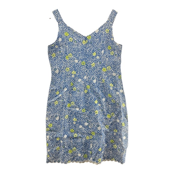 So Blue Sigrid Olsen Sleeveless Dress Women's Blue Multi Floral Size 12 - Picture 2 of 12